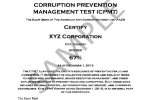 Organizations Anti-Corruption Certification Program