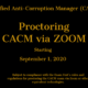Proctoring the CACM Exam in ZOOM