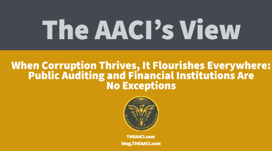 When Corruption Thrives, It Flourishes Everywhere: Public Auditing and Financial Institutions Are No Exceptions