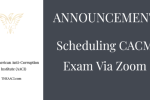 Scheduling CACM Exam Via Zoom