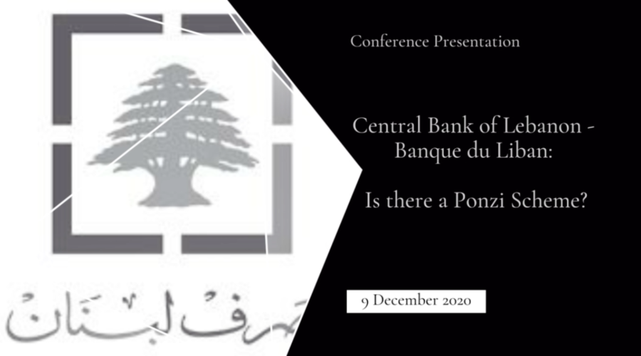Conference Paper: Is There a Ponzi Scheme at the Central Bank of Lebanon?