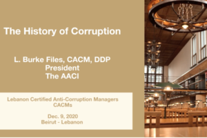 Conference Paper: History of Corruption