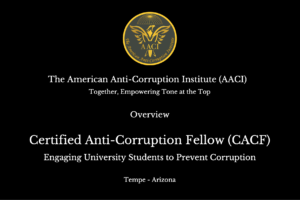 Certified Anti-Corruption Fellow (CACF): In One Day