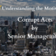 Understanding the Motives Behind Corrupt Acts by Senior Management