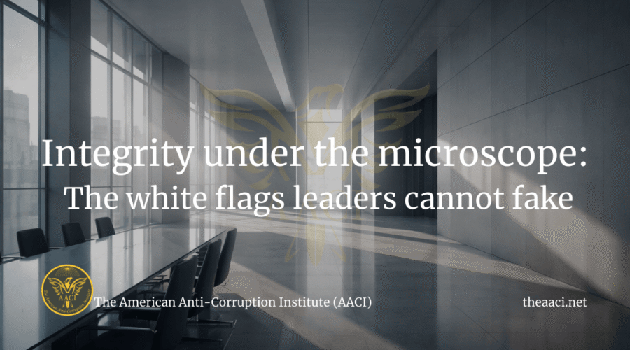 Integrity under the microscope: the white flags leaders cannot fake