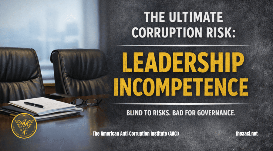 The ultimate corruption risk: leadership incompetence