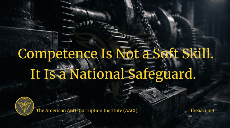 Competence Is Not a Soft Skill. It Is a National Safeguard.