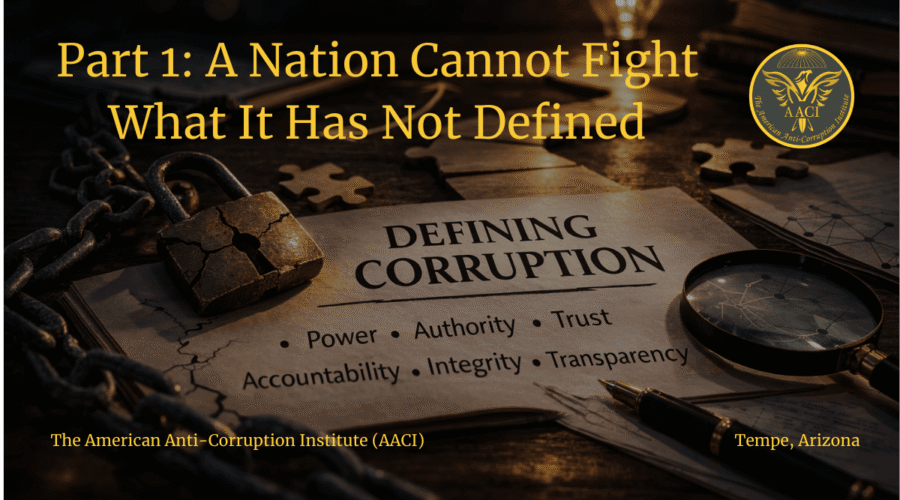 Part 1: A Nation Cannot Fight What It Has Not Defined