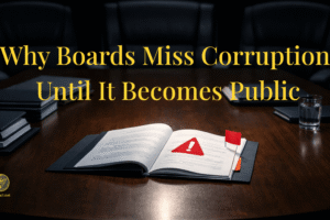 Why Boards Miss Corruption Until It Becomes Public