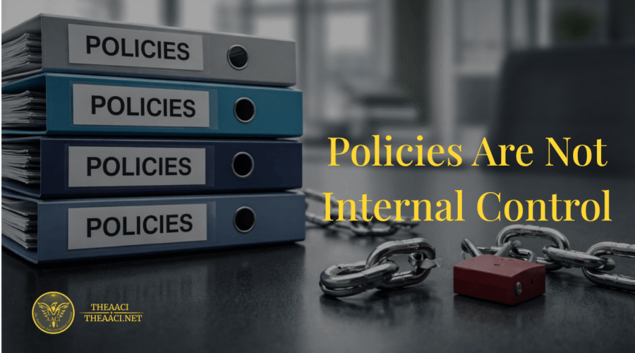 Policies Are Not Internal Control