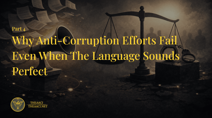 Part 4: Why Anti-Corruption Efforts Fail Even When The Language Sounds Perfect