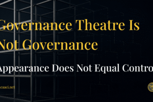 Governance Theatre Versus Governance Effectiveness