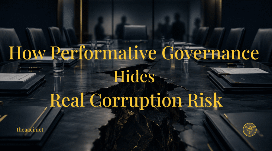 How Performative Governance Hides Real Corruption Risk