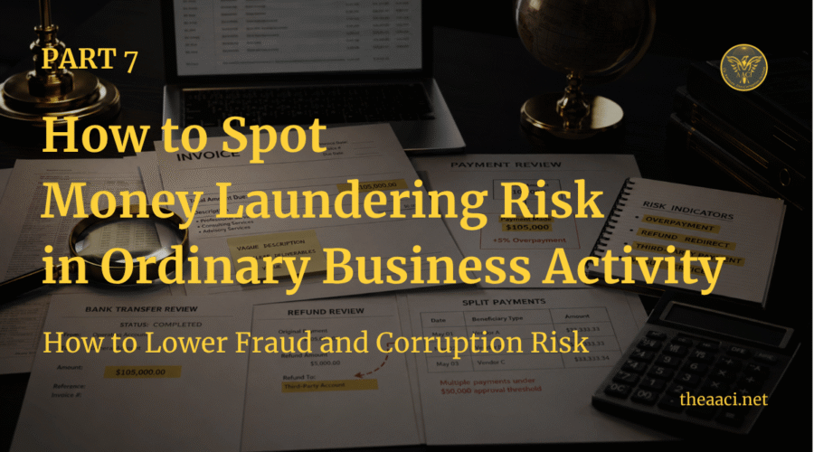 Part 7: How to Spot Money Laundering Risk in Ordinary Business Activity
