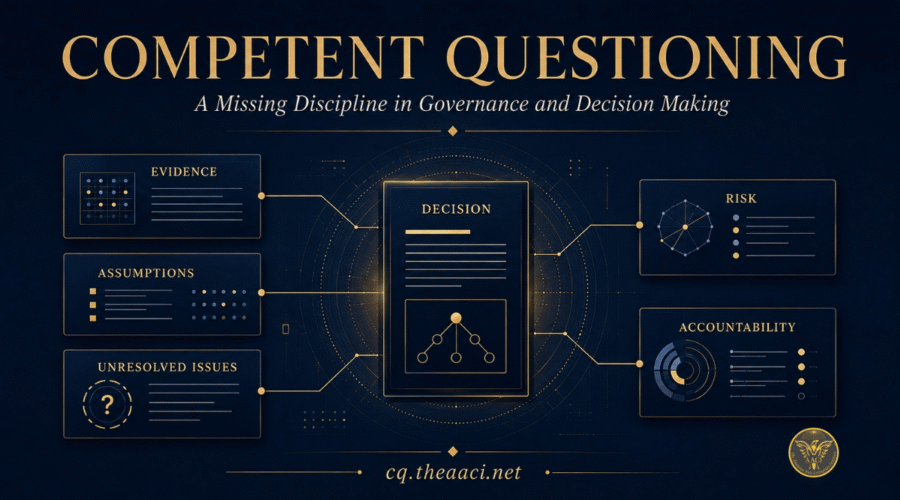 Competent Questioning: A Missing Discipline in Governance and Decision Making